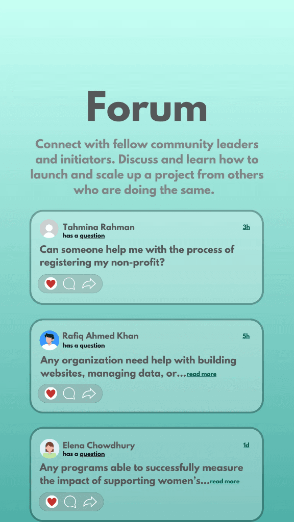 Community Forum Mockup